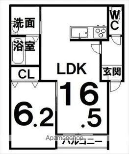 ヴェール【3階】の間取り